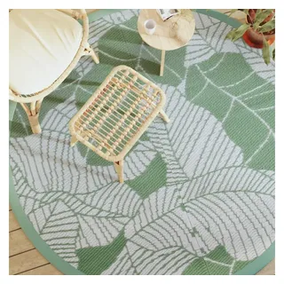 vidaXL Outdoor-Teppich ARAKIL Grün Ø200 cm PP