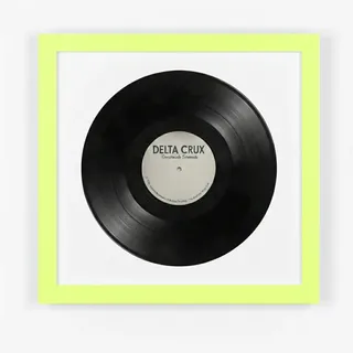 K-Möbel Vinyl Rahmen 40/40 für die Platte , Grün , Holz , Rechteckig , 40x40 cm , Bilder & Rahmen, Bilderrahmen, Holzrahmen