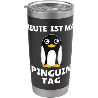 Pinguin Sprüche Pinguinmotiv Pinguinbaby Pinguinkostüm Tag Doppelwandiger Edelstahl-Thermobecher