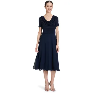 Vera Mont Cocktailkleid Glitzer-Look Blau 40