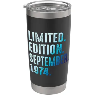 September 1974 Jahr 1974 Retro 1974 Vintage Limited Edition Doppelwandiger Edelstahl-Thermobecher
