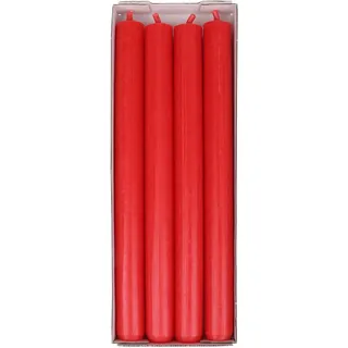 Steinhart Leuchterkerzen Ø 2,2 cm x 25 cm Rubin 4er-Pack