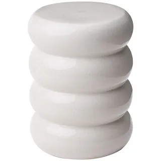 Butlers Beistelltisch Artista , Weiß , Keramik , 34x44x34 cm , Wohnzimmer, Wohnzimmertische, Beistelltische