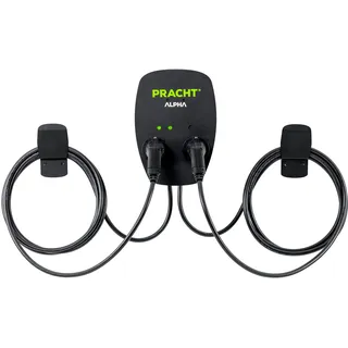 Pracht ALPHA DUO, 1x 11KW / 2x 6,9KW (schwarz, 2x 5,5 Meter Kabel, RFID