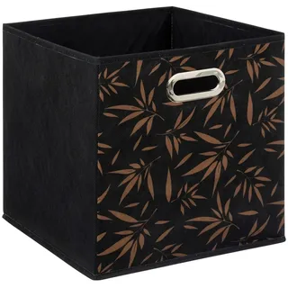 Aufbewahrungsbox Dekobox Aufbewahrungskorb 31x31cm schwarz Einschubkorb Regalbox