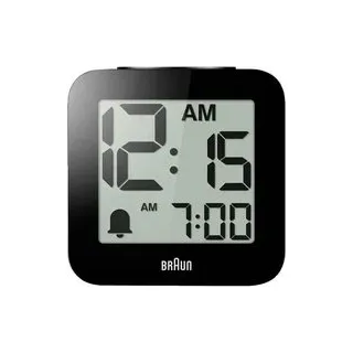 Braun 67711 Elektronik Wecker Schwarz Extra lauter Weckton