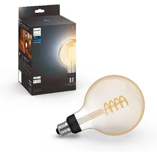 Philips Hue LED-Leuchtmittel E27 Einzelpack White G125 Filament 550 lm