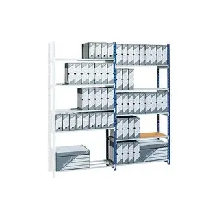 PAPERFLOW Anbau-Schwerlastregal RangEco 515S blau 100,0 x 50,0 x 200,0 cm