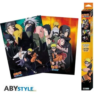 ABYstyle - Set 2 Chibi Posters Ninjas (52x38cm) - Plakat