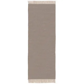 benuta Pop Wollteppich Liv Hellgrau 80x250 cm , Textil , Beton Optik , Rechteckig , 80x250 cm , Gots , pflegeleicht , Teppiche und Böden, Teppiche, Schafwollteppiche