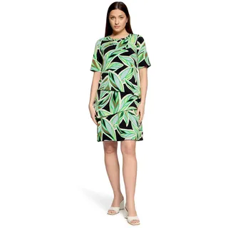 Betty Barclay Stufenkleid Sommerkleid Grün/Weiß 44