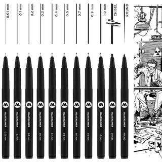 Molotow Blackliner Complete Set schwarz 11