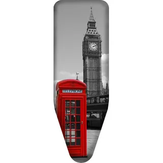 Bischof Colombo "London", 250g Molton-Posterung, 114x 36 cm, grau, rot, schwarz