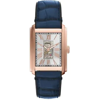 Fossil Carraway Herren 30MM Roségoldfarbene Edelstahluhr, ME3274