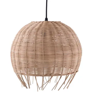 Beliani Hängeleuchte Drino 27/27/150 cm , Beige , Naturmaterialen , E27 , 27x150x27 cm , Lampen & Leuchten, Innenbeleuchtung, Hängeleuchten, Pendelleuchten