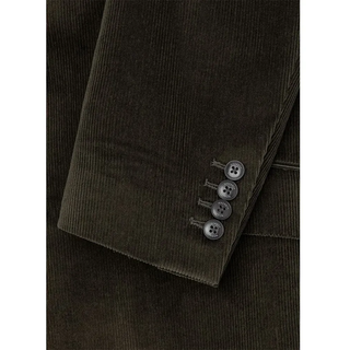 Hackett Cord Stretch Fit Blazer - Olive Green - 42 - Regular