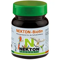 NEKTON-Biotin | Vitaminpräparat zur Gefiederbildung für alle Vögel | Made in Germany (35g)