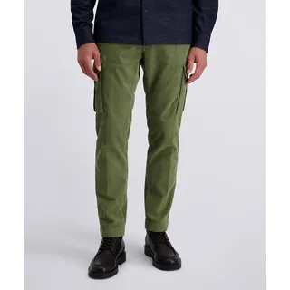 Cargohose PIERRE CARDIN "PC-Cean", Herren, Gr. 44, Länge 34, dusty olive, Web, Obermaterial: 98% Baumwolle, 2% Elasthan, unifarben, regular fit lang, Hosen Cargohose, mit Cargo Taschen