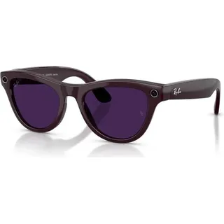 Ray-Ban Skyler Gen 2 Photochrome Sonnenbrille - Shiny Black - Transitions Amethyst/CAT1-3 - 52