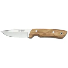 CUSTOM-Messer, rostfrei, Olivenholzschalen 9 cm, Jagdmesser