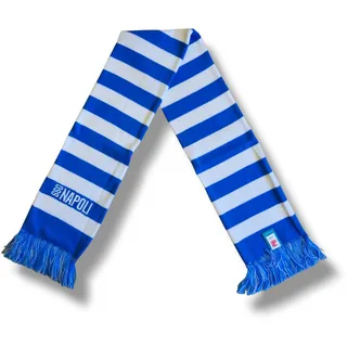 3R Sport SSC Napoli Schlauchschal mit Bestickung, 100% Acryl, Hellblau, Weiß, Blau