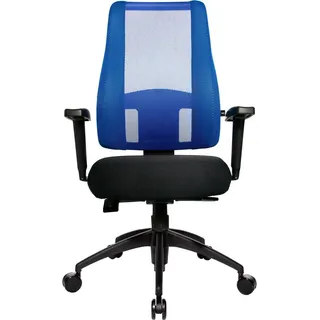 Lady Sitness Deluxe mit Armlehnen schwarz/blau/schwarz