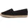 Espadrilles Flag Canvas mit Logo Schwarz Black 38