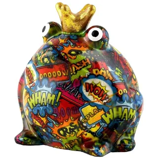 Pomme Pidou Spardose aus Keramik, Frosch Freddy – Comics