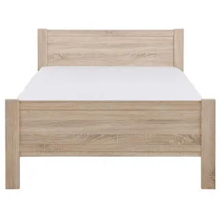 Priess Bett PRIESS "Husum Schlafzimmer Jugendzimmer Rahmenbett", braun (struktureichefarben hell), B:150cm H:85cm L:208cm, Betten, Jugendbett Bettgestell, mit Komforthöhe verschiedene Ausführungen hochwertige Premium Qualität
