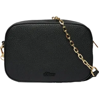 s.Oliver Umhängetasche Schultertasche Crossbody Bag Grey Black schwarz - Schwarz