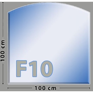 Segmentbogen G27 Funkenschutzplatte - Glasplatte ESG | 1000 x 1000 mm