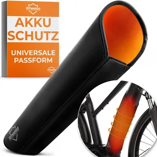 Wheeloo E-Bike Akku Schutzhülle I Ebike Schutz Hülle für mehr Reichweite I universale Passform I Fahrrad Abdeckung für integrierte E bike Akkus I Lackschutz Zubehör Regenschutz Fahrradzubehör WHEELOO