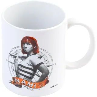 Grupo Erik Tasse Kaffeetasse One Pice Nami - Kaffeebecher - Teetasse Größe 10 cm x 8 cm - Fassungsvermögen 350 ml - Offizielles Netflix Manga Anime One Piece Lizenzprodukt