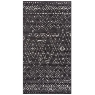 Carpet City Kurzflor-Teppich, Grau, Textil, Ethno, Rechteckig, 80x300 cm, Oeko-Tex® Standard 100, Teppiche & Böden, Teppiche, Moderne Teppiche