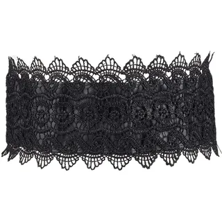 CALFOVERA Taillengürtel Aus Spitze Für Kleider 10.2cm Verstellbar Breite Schleife Obi Aus Schwarzem PU Leder Taillengürtel Boho Schleifenkorsett Taillenband Für Den Täglichen Gebrauch Halloween P