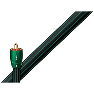 AudioQuest Coax Forest Koaxialkabel, schwarz, Länge: 0,75 m, vergoldete Anschlüsse, 75 Ohm