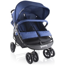 Joovy Scooter X2 Zwillings Geschwisterwagen Kinderwagen Buggy, blau