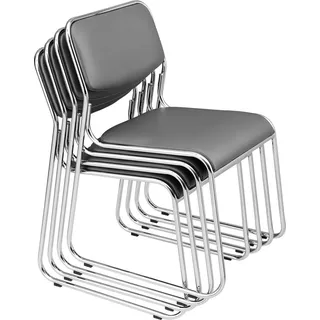 [pro.tec]® Konferenzstuhl Kunstleder Grau