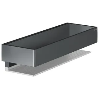 KEUCO EDITION 11 Duschablage, abnehmbar, 11158130000, Farbe: Schwarzchrom gebürstet