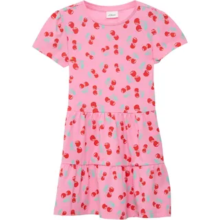 s.Oliver Ausgestelltes Stufenkleid mit Puffärmeln