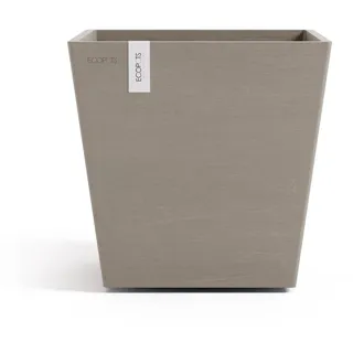 Ecopots Rotterdam 25,2 x 24,5 x 24,6 cm Braungrau