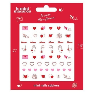 Le Mini Macaron - Forever Mon Amour - Mini Nail Stickers Nageldesign 7 g 7 Gramm