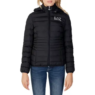 EA7 Black Giubbotto gesteppte Jacke mit Etikettendruck – Xs - Schwarz