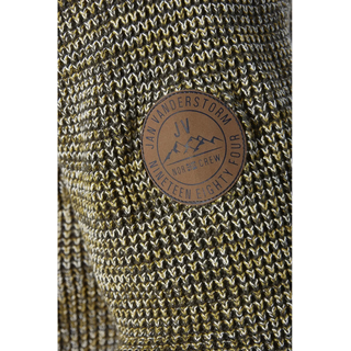 Schalkragenpullover JAN VANDERSTORM "Pullover LARNO", Herren, Gr. 6XL, grün (oliv melange), Obermaterial: 100% Baumwolle CO., Pullover Schalkragenpullover