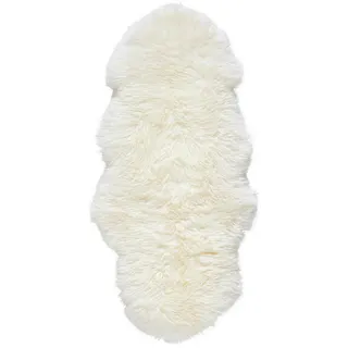 Linea Natura Schaffell , Weiß , Fell , Tier , Tierform , 65x145 cm , Reach, AZO-frei , für Fußbodenheizung geeignet, pflegeleicht , Teppiche und Böden, Teppiche, Schaffelle & Kuhfelle