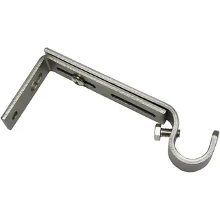 GARDINIA Wandträger für Ø 16 mm Edelstahl-optik