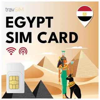 travSIM Ägypten SIM Karte | Orange Netzwerk | 10 GB Mobile Daten | Hotspot verfügbar | Kostenloses Roaming in mehr als 6 Ländern im Nahen Osten | Plan auf SIM Karte für Ägypten ist 14 Tage lang gültig