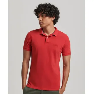 Superdry Vint Destroy Kurzarm-poloshirt - Varsity Red - XL