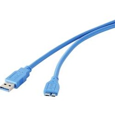 Bild von USB-Kabel USB 3.2 Gen1 USB 3.0 / USB 3.1 Gen1) USB-A Stecker, USB-Micro-B 3.0 Stecker 1.0
