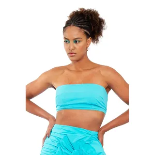 CHAOUICHE Damen Chaouiche Strick-top Tr gershirt Cami Shirt, Blau, L EU